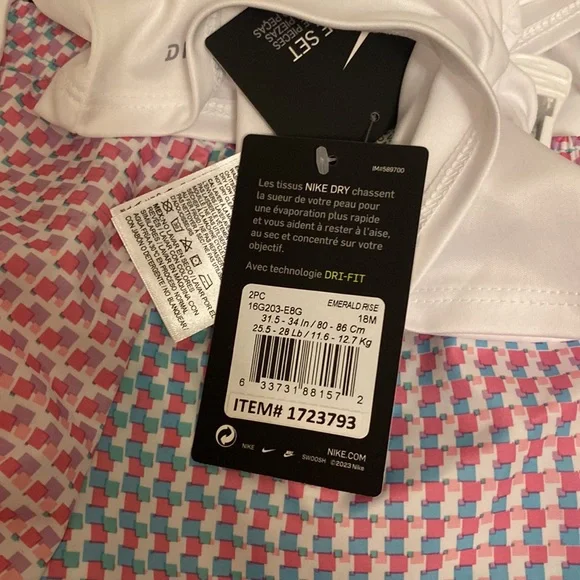 Nike girls graphic print t-shirt& shorts 2pc set - Picture 4 of 4